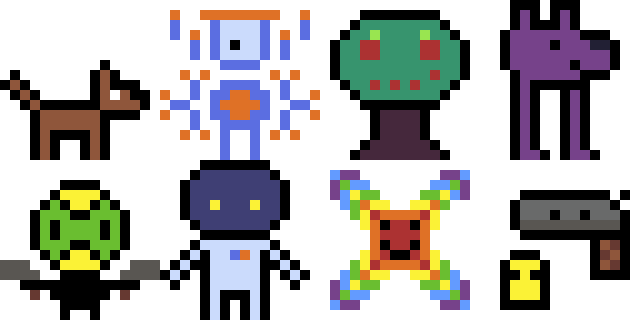 Pixelart character collection